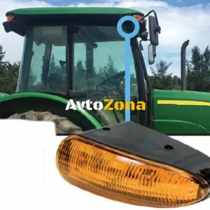 21W Лед LED Сигнална Лампа Мигач Аварийна Оранжева Светлина AGCO John Deere