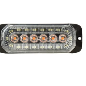 24LED Лед Диоден 12-24V Габарит Маркер Токос с бяла светлина + аварийна блиц оранжева светлина мигаща за камион бус ван ка...