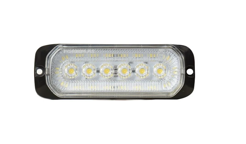 24LED Лед Диоден 12-24V Габарит Маркер Токос + аварийна блиц бяла светлина мигаща за камион бус ван каравана платформа кем...