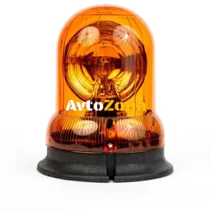 Въртяща Сигнална Аварийна Оранжева Лампа Маяк с Крушка 24V, Ø 148mm