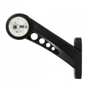 Комплект от 2 броя 12- 24V LED ЛЕД рогчета странични габаритни светлини въртящи се за камион ремарке платформа каравана и...