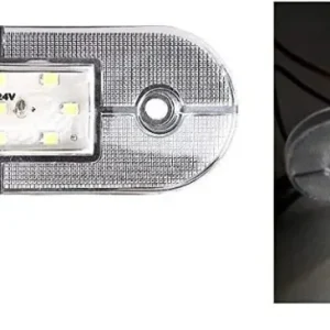 24V ЛЕД LED Бял диоден маркер габарит токос със 9 светодиода за камион ремарке бус ван каравана платформа и др.
