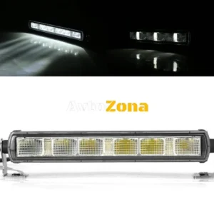 28,4 См LED Лед Бар с Насочен SPOT Светлина, Три Функции, Е-Mark, 30W, 2200lm, 12V-24V, Автомобил, АТВ, Джип, 4х4, SUV, Of...