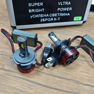 Диодни крушки в куфарче 300W H4 2бр./к-т
