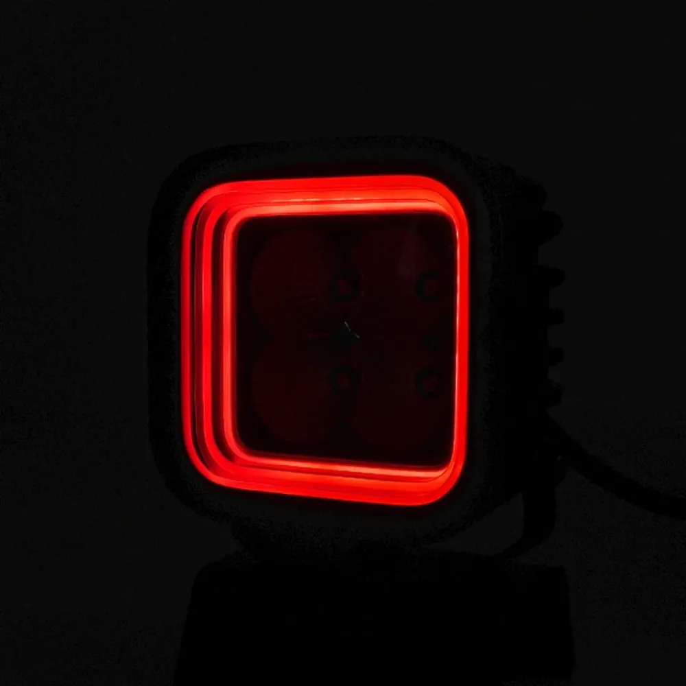 30W LED Халоген Бял, Разпръсната светлина с жълта и червена DRL светлина 12V-24V
