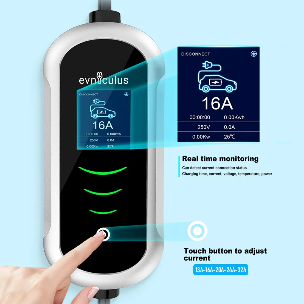 7 kW/ 32A еднофазно преносимо зарядно устройство GBT (WiFi+APP)