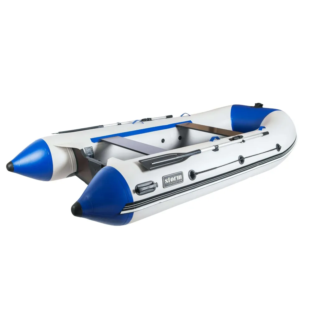 Надуваема моторна лодка за риболов с твърдо дъно 334 см. Aqua Storm STK 330 EVOLUTION