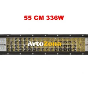 55 См 336W Мощен 7D 7Д Led Bar Лед Диоден Бар Прожектор 12V 24V 4 Редов