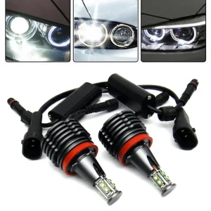 Комплект H8 40W LED Angel Eyes крушки за BMW – CANBUS, бяла светлина, OEM 63217760782