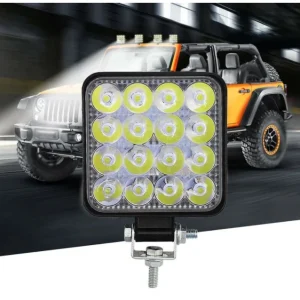 48W Разпръсната Светлина FLOOD ЛЕД 12V 24V LED Диоден Халоген Фар Прожектор Задна Светлина Диодна Лампа