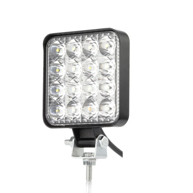 Комплект 2 Броя 48W Мини ЛЕД LED Диоден Фар Прожектор Дневни Светлини Диодна Лампа 12V 24V