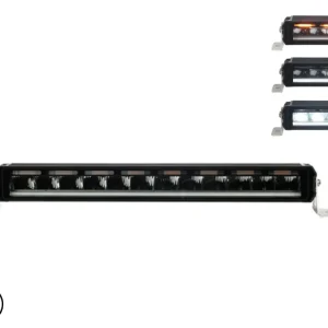 58.5 cm / 23 Инча 12V - 24V Висококачествен Led Bar Лед Бар Диоден Прожектор с бяла DRL габаритна светлина и оранжева авар...