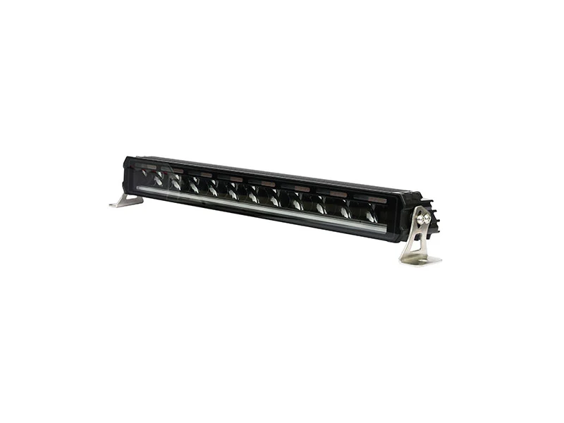58.5 cm / 23 Инча 12V - 24V Висококачествен Led Bar Лед Бар Диоден Прожектор с бяла DRL габаритна светлина и оранжева авар...