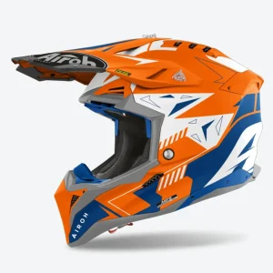 Каска AIROH AVIATOR 3 SPIN ORANGE FLUO MATT