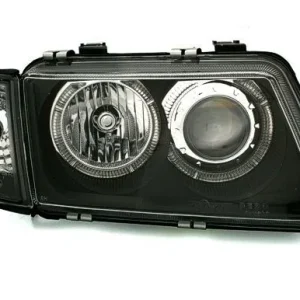 Кристални фарове Angel Eyes AUDI A3 (1996-2000) - черни
