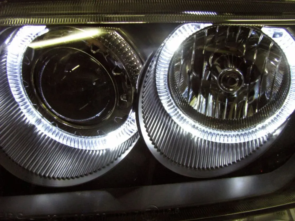 Кристални фарове Angel Eyes AUDI A3 (1996-2000) - черни