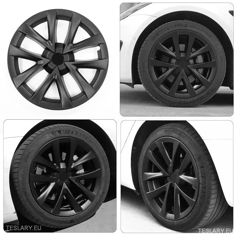 Тесла 3 18" Сребристо/сиви капаци за джанти Arachnid Sport Style с пълна джанта