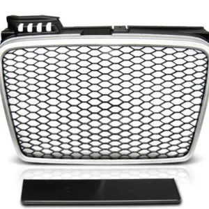 Решетка без емблема за Audi A4 B7 (2004-2008) - RS Look - Силвър / Мат