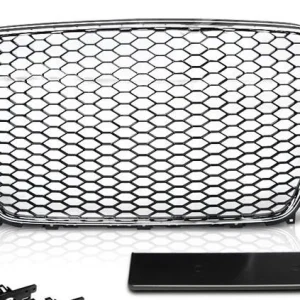 Решетка без емблема за Audi A4 B8 (2011-2014) - RS Look - с хром рамка