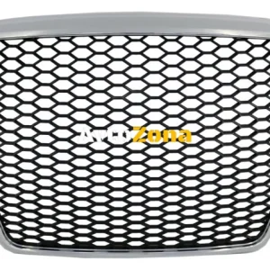 Предна решетка за Audi A6 4F2 4F C6 (2004-2011) RS Дизайн Хром Черен