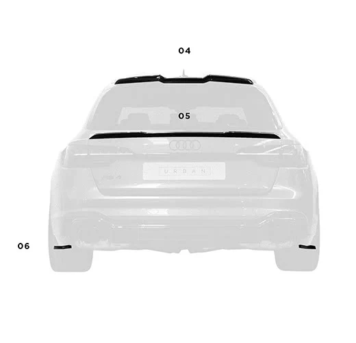 Градски автомобилен карбонов комплект за Audi RS4 B9.5