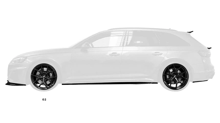 Градски автомобилен карбонов комплект за Audi RS4 B9.5