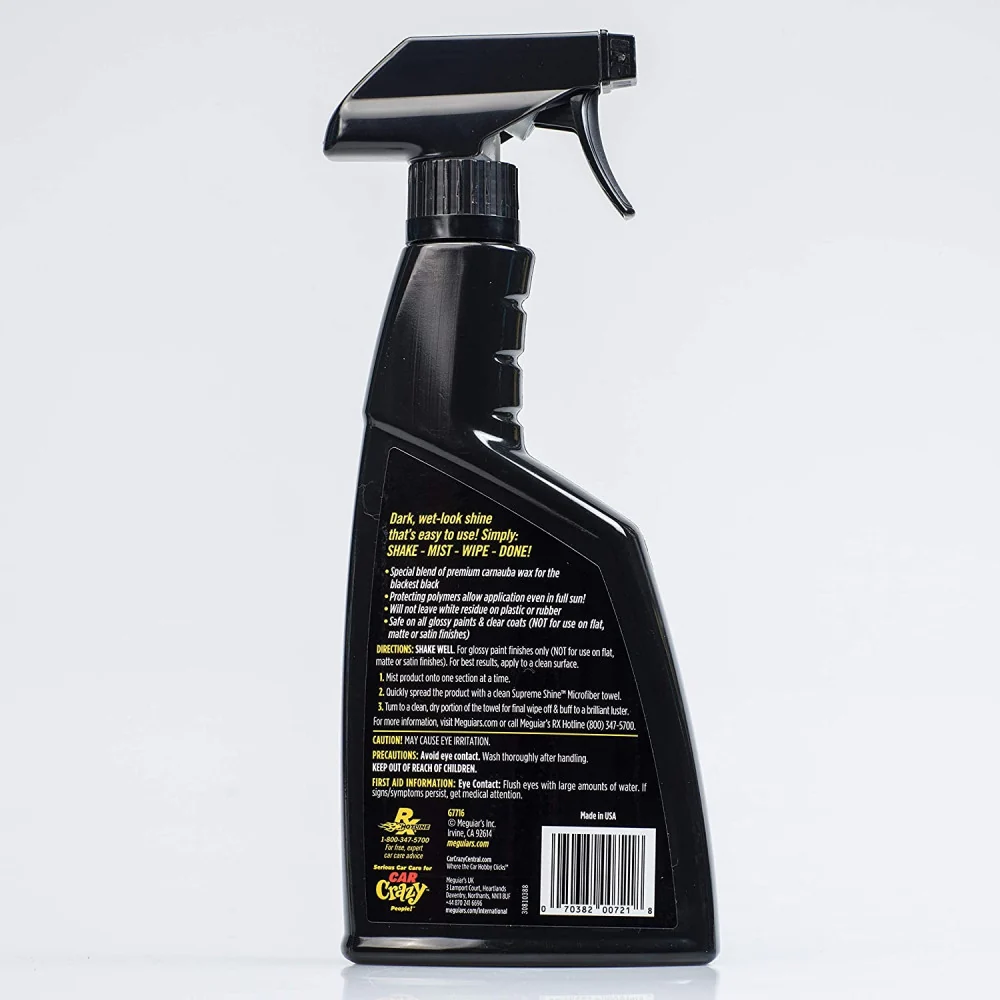 Auto Liquid Wax Meguiar's Gold Class Carnauba Plus Quik Wax, 473 ml