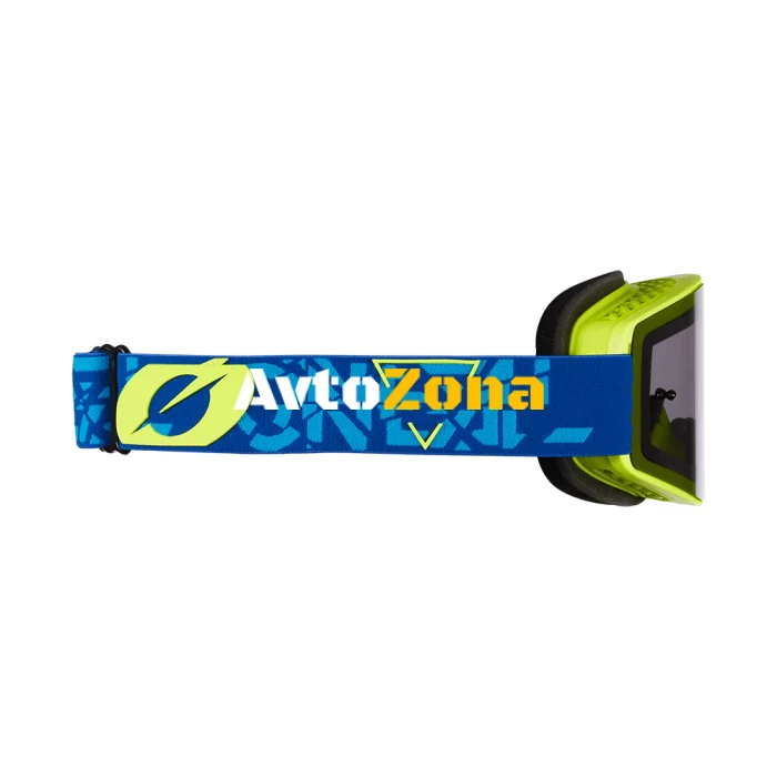 Мотокрос очила B-20 STRAIN V.22 BLUE/NEON YELLOW - GRAY