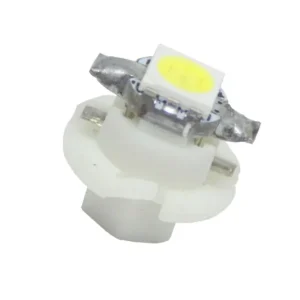 Диодна крушка тип B8.4D 12V / 2W с 1smd 5050 - бяла