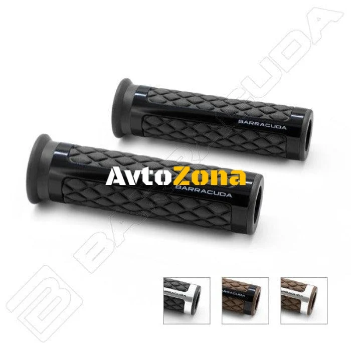 Мото ръкохватки BARRACUDA CLASSIC BLACK SILVER GRIPS