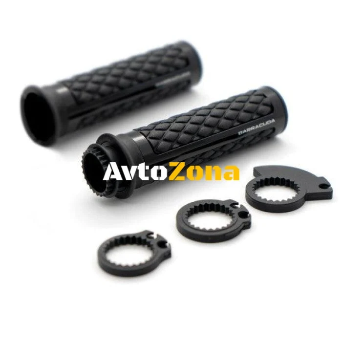 Мото ръкохватки BARRACUDA CLASSIC BLACK SILVER GRIPS