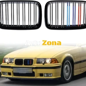 Решетки за BMW E36 (1991-1996) - двойни ребра с M-цветове