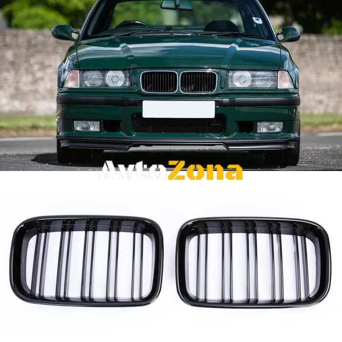 Бъбреци Решетки За BMW E36 ( 1991-1996) - Glossy Black