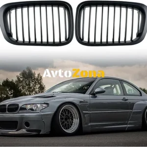 Решетки за BMW E46 седан, комби (1998-2001) Компакт (2001-2005) - черни