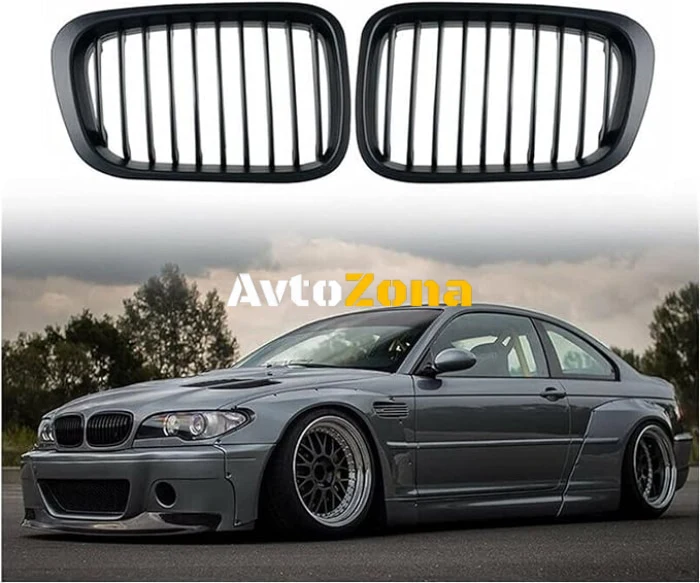 Решетки за BMW E46 седан, комби (1998-2001) Компакт (2001-2005) - черни