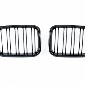 Двойни Бъбреци Решетки за БМВ BMW E46 Преди Фейслифта 1998-2001 Черен Гланц