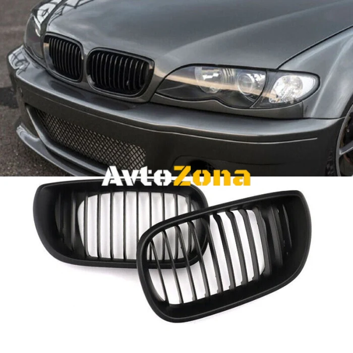 Решетки за BMW E46 седан, комби (2001+) - черни