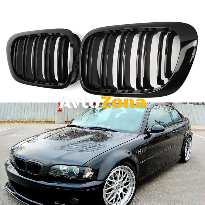 Решетки за BMW E46 coupe (1999-2003) - с двойни ребра M3
