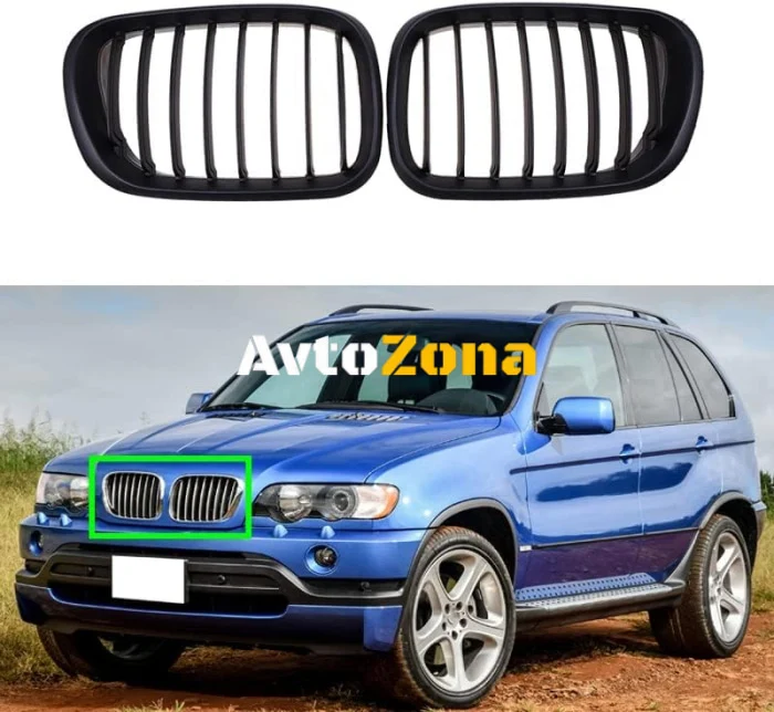 Матови черни Решетки За BMW X5 E53 (1998-2003г.)