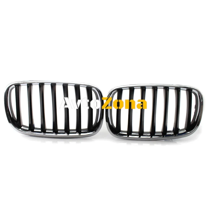 Решетка за BMW X6 E71 (2008-2014) - Chrome and Glossy Black