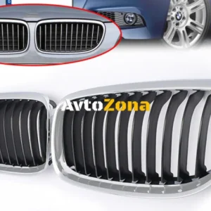 Решетки за BMW E90 (2008-2011) - Хром Черен