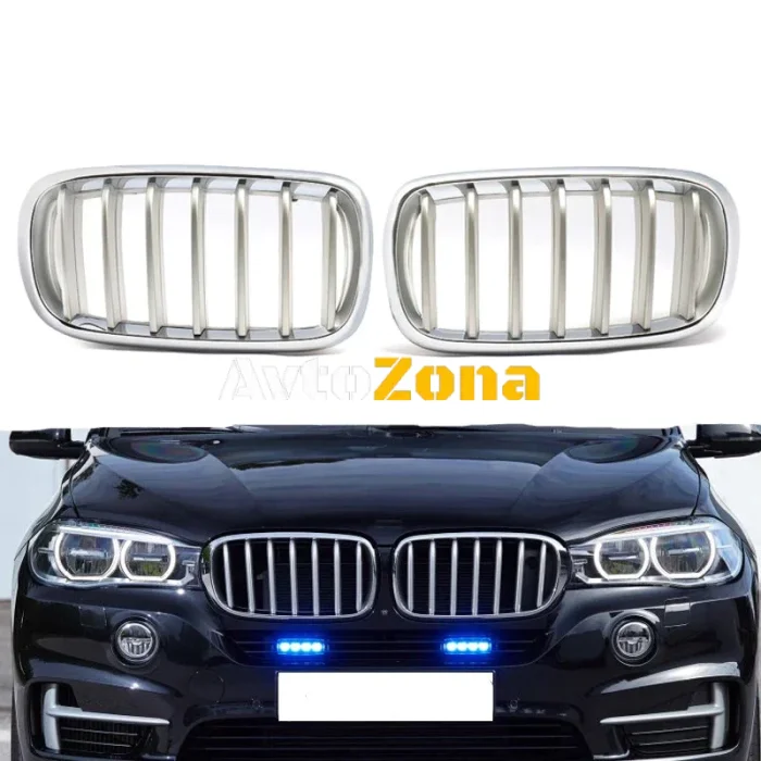 Решетки за BMW X5 F15 (2013-2018) - Хром / Сиви