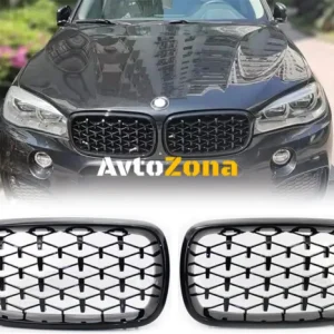 Решетки за BMW X5 F15 (2013-2018)- Гланцов черен, Diamond стил