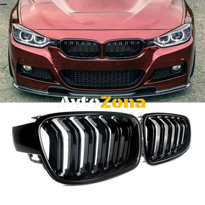 Решетки за BMW F30 (2011+) Двойни M3 Glossy Black