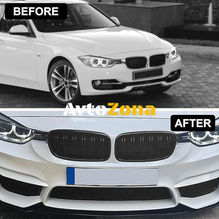 Решетки за BMW F30 (2011+) Двойни M3 Glossy Black