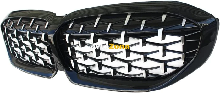 Решетки за BMW 3 Серия G20/G21 (2019-2022) Diamond Chrome-Glossy Black