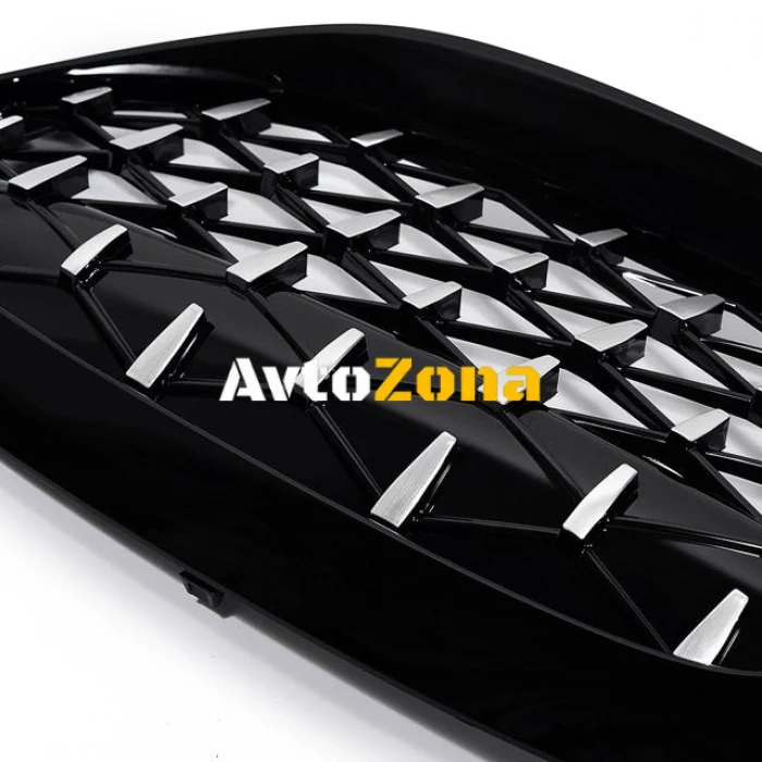 Решетки за BMW 3 Серия G20/G21 (2019-2022) Diamond Chrome-Glossy Black