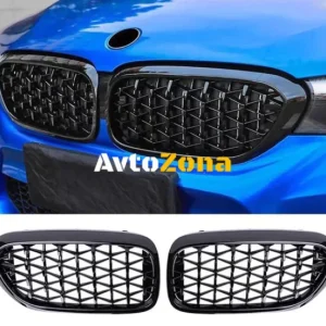 Решетки за BMW G30 (2018-2021) - Diamond Glossy Black