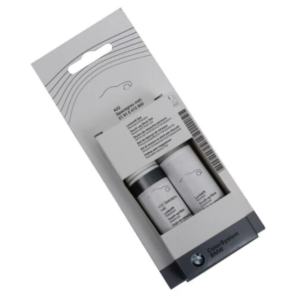 Комплект базово и прозрачно покритие BMW Touch-up Stick, Black Spacegrau Metallic A52