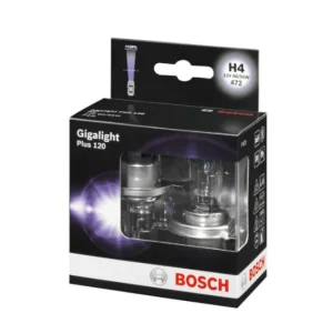 Крушка H4, BOSCH 12V, 60/55W, тип фасунга: P43T-38, серия: Gigalight Plus 120%